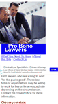 Mobile Screenshot of probonolawyers.org
